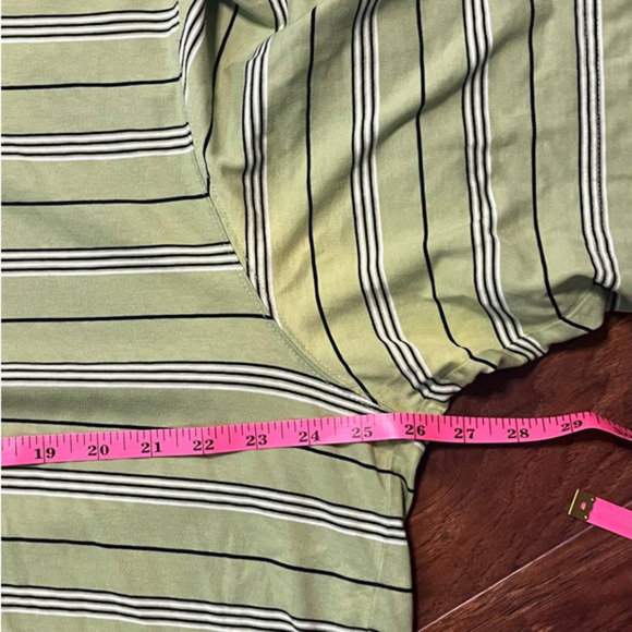 Eddie Bauer Green Striped Polo Size XL - Picture 6 of 6